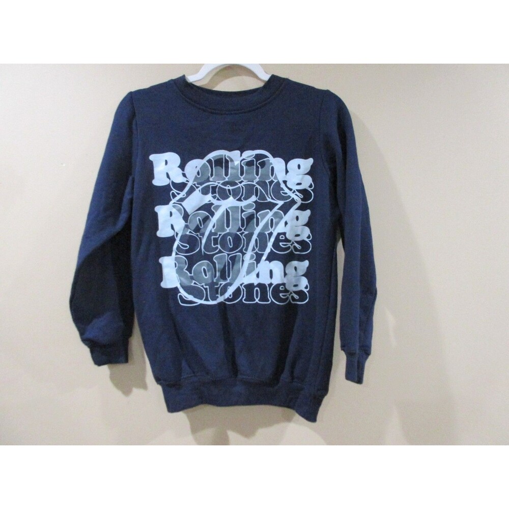 Rolling Stones Sweatshirt Women XS Blue 2022 Long Sleeve Music